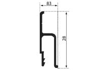 Profil din aluminiu H 160-grame/metru