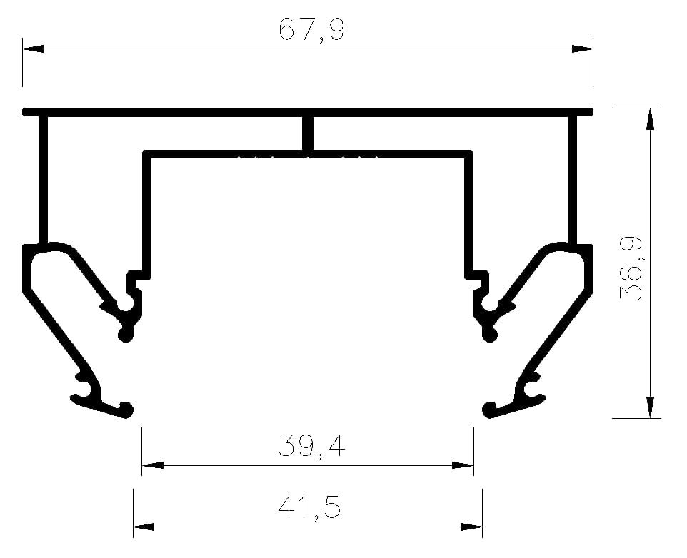 Profil Tl -40 mm